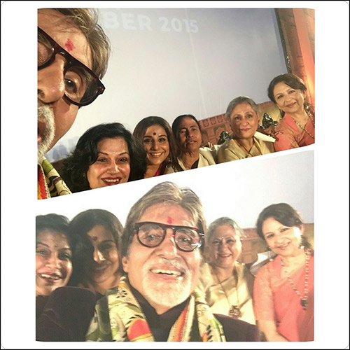 Check out: Amitabh and Jaya Bachchan click selfies along with veteran actresses and Vidya Balan