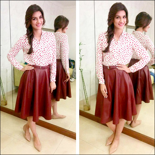 check out kriti sanons top 5 looks during dilwale promotions 2