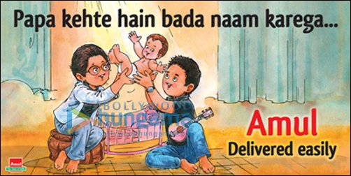 Amul’s latest ad on Aamir and Kiran’s baby boy