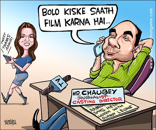 Bollywood Toons: Aamir Khan doesn’t mind working with Sunny Leone!