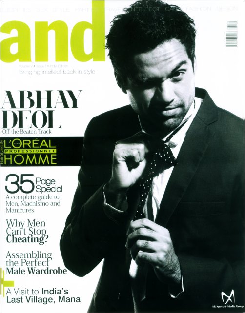 Abhay Deol ‘ties’ himself for andpersand cover