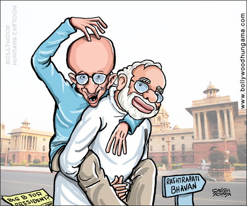 Bollywood Toons: Amitabh Bachchan for President?
