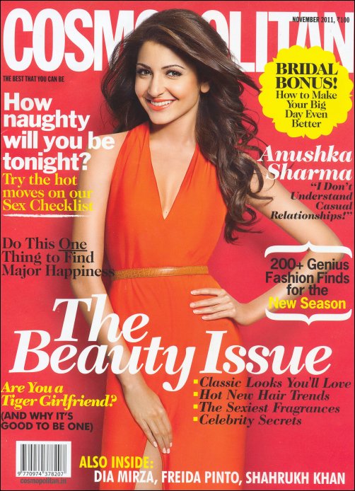Check Out: Anushka Sharma shines on the cover of Cosmopolitan