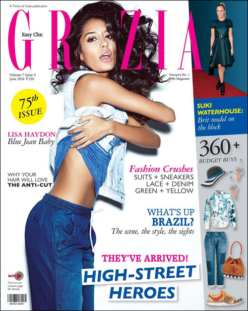 Check out: Lisa Haydon on the cover of Grazia