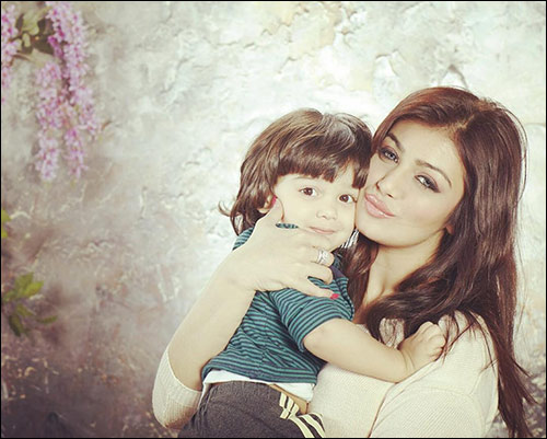 check out ayesha takia shares adorable pictures with son mikhail 4