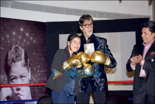 Check out: Big B spars with Mary Kom