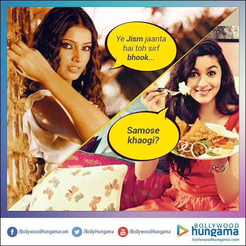 LOL: Bipasha’s bhook, Alia’s solution