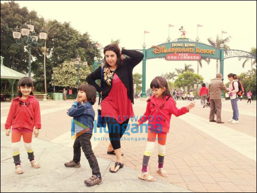 Farah Khan goes to Disneyland with her kids