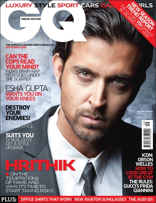 Hrithik Roshan on the cover of GQ magazine