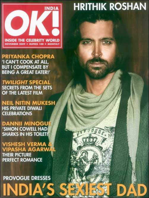 Superstar and Greek God Hrithik Roshan says OK! magazine