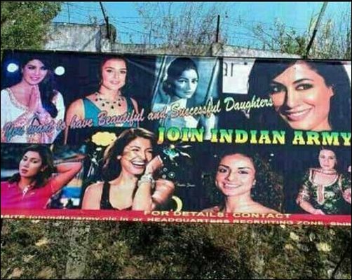‘Want beautiful daughters, join Indian Army’?