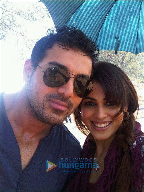 Check out: Genelia and John on the sets of Kaakha Kaakha remake
