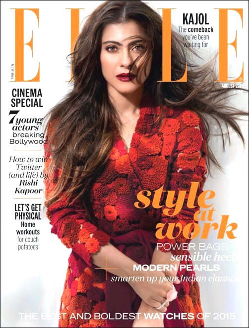 Check out: Kajol on the cover of Elle