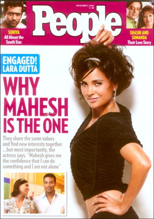 Lara Dutta confesses to People on what makes Mahesh her man