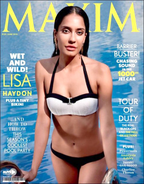 Check out: Lisa Haydon sizzles on the cover of Maxim