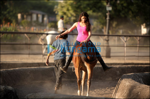 Check out: Saiyami Kher riding a horse in Mirziya