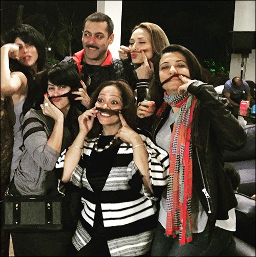Check out: Salman Khan and his lovely ladies with moustache