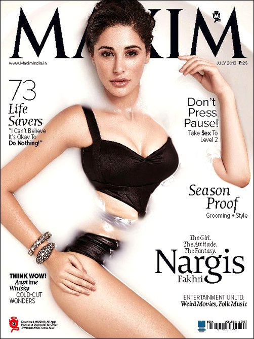 Check out: Nargis Fakhri on the cover of Maxim