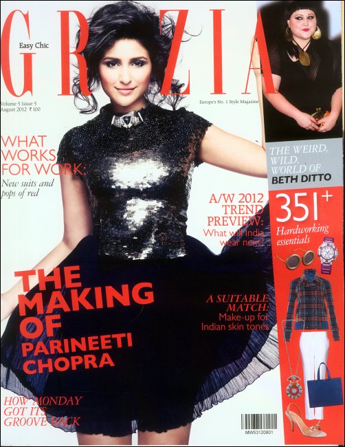 Parineeti sparkles on the cover of Grazia