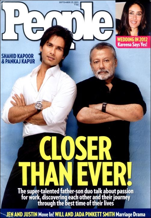 Father-Son jodi of Pankaj and Shahid feature on People cover