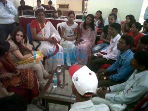 Check Out: Preity Zinta visits HIV patients at Humsafar Trust