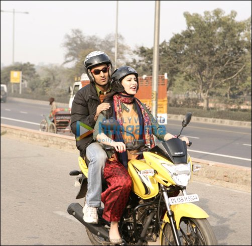 Check out: Nargis takes Ranbir for a bike ride