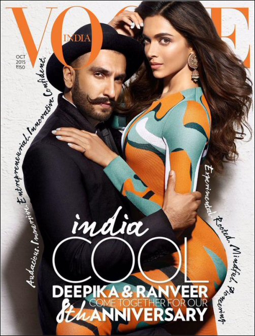 Check out: Ranveer Singh and Deepika Padukone sizzle on the cover of Vogue India