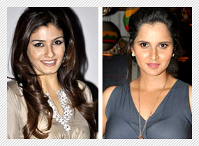 Raveena-Sania’s girls’ night out
