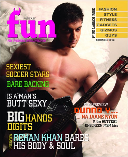 Rehan Khan bares it all on Fun cover