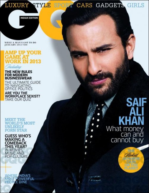 Saif at his stylish best on cover of GQ