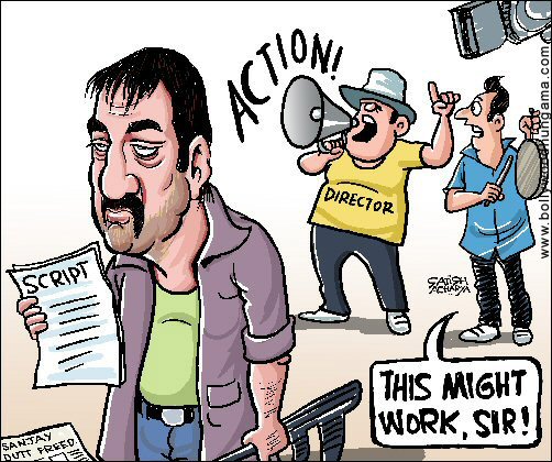 Bollywood Toons: Sanjay Dutt to be freed!