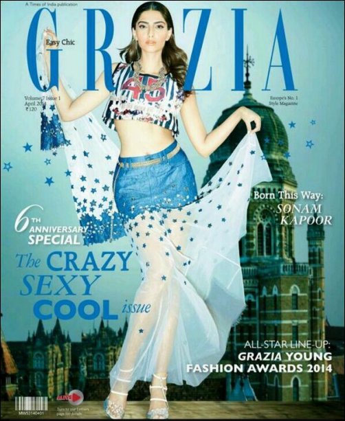 Check out: Sonam sizzles on the cover of Grazia
