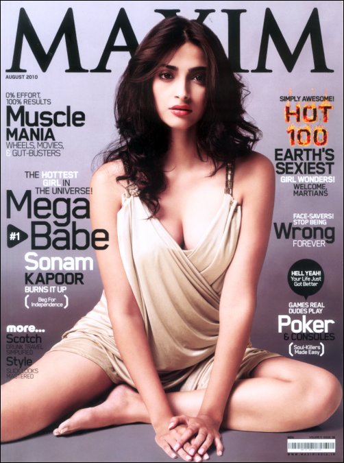 Sonam Kapoor does sensual photo shoot for Maxim