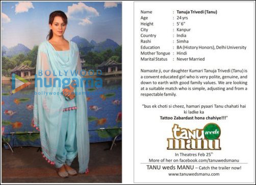 Unique promotional campaign for Tanu Weds Manu