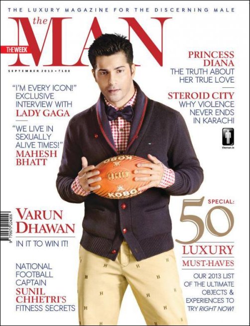 Check out: Varun Dhawan on the cover of The Man