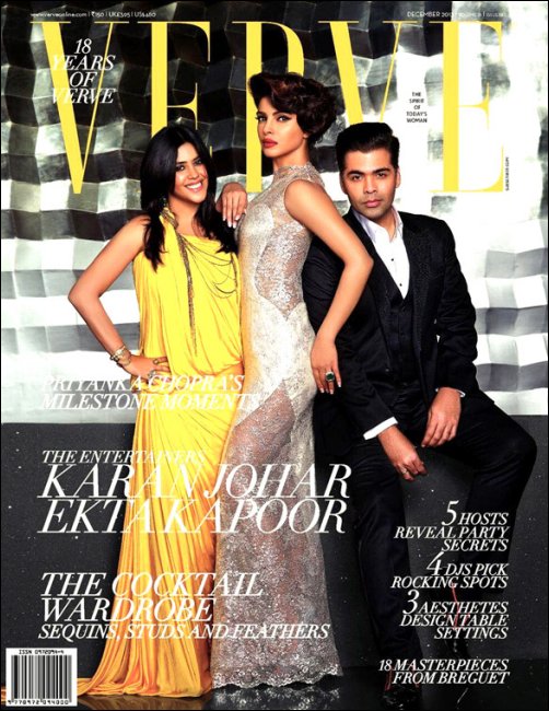 Check out: Ekta, PC and KJo on the cover of Verve