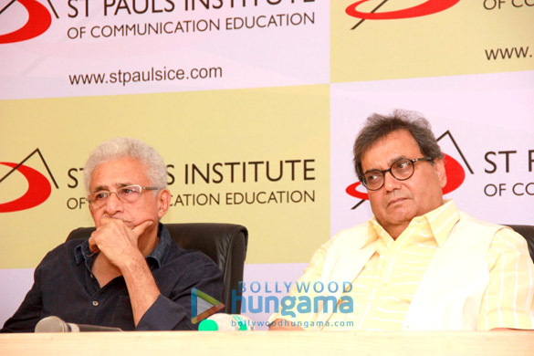 naseeruddin shah subhash ghai at the launch of stpaulsice com 2