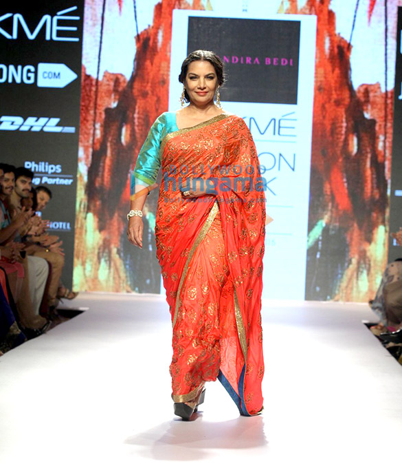 shabana azmi walks for mandira bedi at lakme fashion week 2015 6