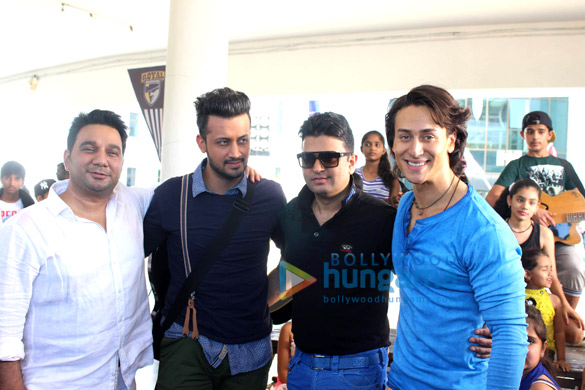 tiger shroff shoots with atif aslam and t series 2