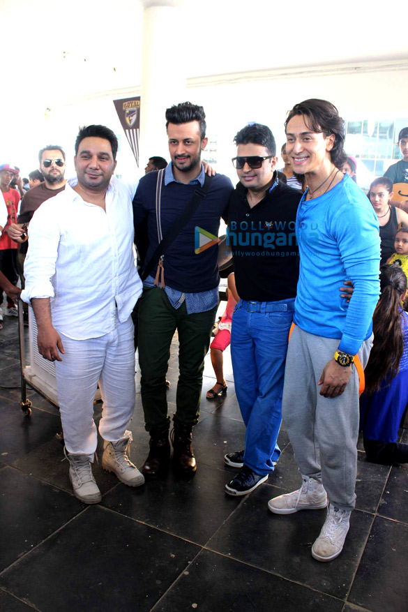 tiger shroff shoots with atif aslam and t series 4