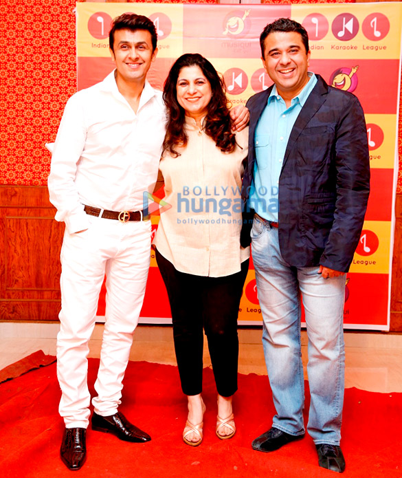 sonu nigam suresh wadkar at the launch of indian karaoke league 3