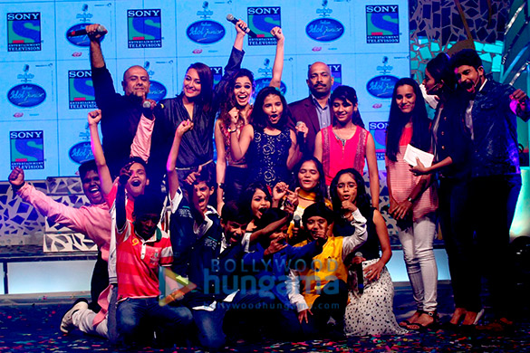 sonakshi sinha graces the launch of indian idol junior 6