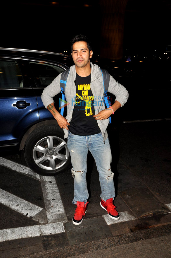 varun dhawan shraddha kapoor leave for aiba 9