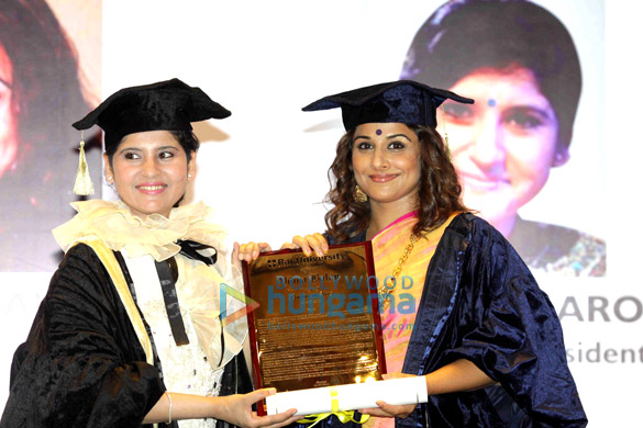 vidya balan honoured by rai university 7