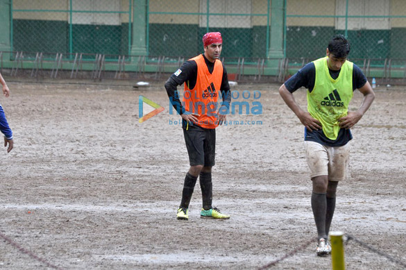 ranbir kapoor abhishek bachchan others snapped playing football 2