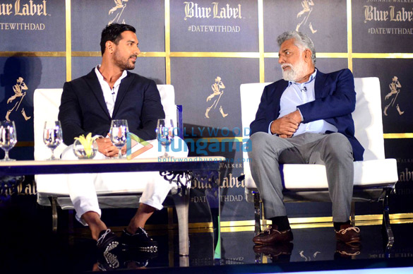 john abraham with his dad at the blue label event 5
