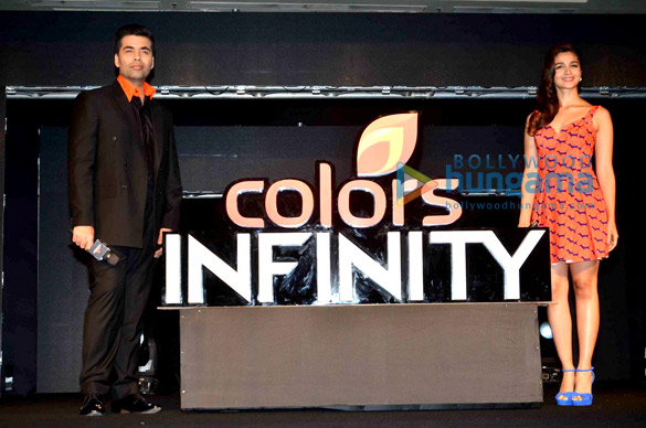 alia bhatt karan johar unveil colors infinity 9