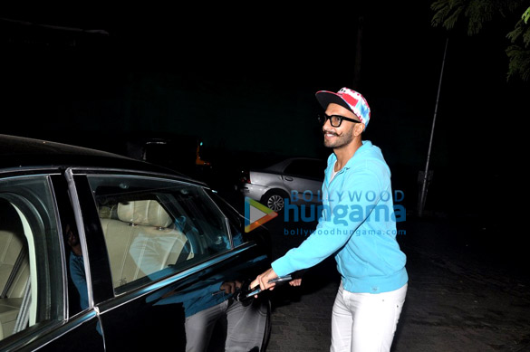 ranveer singh snapped at pvr juhu post the screening of bahubali 9