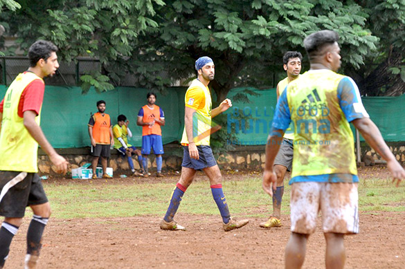ranbir kapoor sachiin joshi snapped at football practice 5