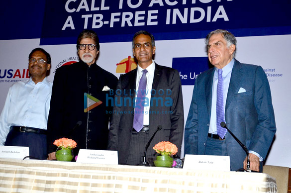 amitabh bachchan graces the call to action for a tb free india media meet 2